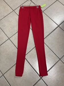 Adulto Pequeño Rojo Baile Gimnasia Fitness Gimnasio Correr Leggings Nuevo con Etiquetas - Imagen 1 de 3