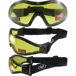 Z-33 Z33 Goggles YELLOW LENS ANTI-FOG ANSI Motorcycle Ski Paintball W POUCH - Picture 1 of 8