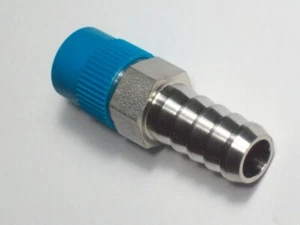 1- Swagelok Stainless Steel Hose Connector, 3/8" ID Hose x 1/4" NPT, SS-6-HC-1-4 - Picture 1 of 3