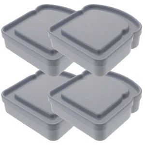 4 Pcs Portable Lunch Box Sealing Case Sandwich Container for Kids Travel Child - Picture 1 of 12