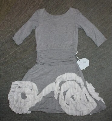 Vestido Botas Pixie Niña Niñas Gris Manga 3/4 - Talla 6 - Nuevo con Etiquetas Foto 1 de 4