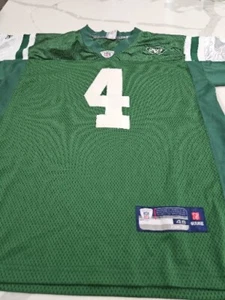 NFL NY Jets Green Brett Farve #4 Reebok Sewn Jersey Size 49 - Picture 1 of 7