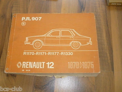 RENAULT 12 R12 1975 original ERSATZTEIL KATALOG ETK 6.Auflage WERKSTATT HANDBUCH - Bild 1 von 4