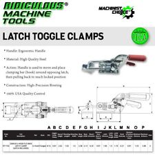 2000LB Carbon Steel Self-Locking U-Hook Flange Base Latch Clamp: Heavy-Duty