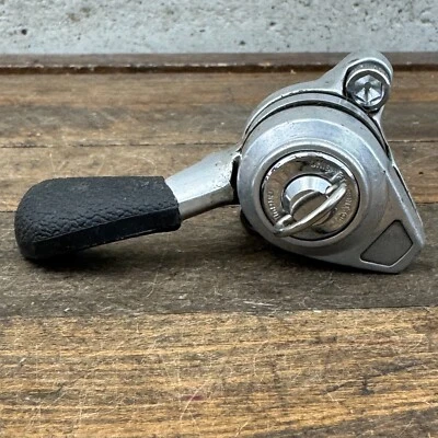 Palanca de cambios vintage Shimano izquierda pulgar Deerhead Deore XT años 80 Unishift palanca de cambios Foto 1 de 4