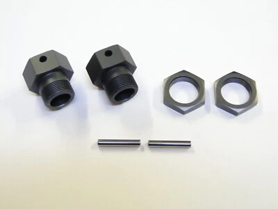 NEW HPI BAJA 5B SS Hex Hubs Rear Gunmetal Gray 5T 5SC HB26 - Image 1 of 3