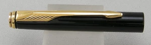 Parker Insignia Glossy Black & Gold Pencil Cap - Mint - NOS Part - Picture 1 of 1