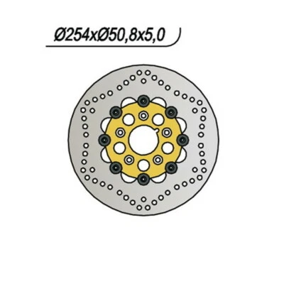 FRONT BRAKE DISC NG 695 HARLEY DAVIDSON ALL DYNA GLIDE MODELS 0 1973 - Image 1 of 3