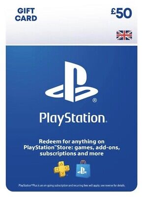 £50 UK PlayStation PSN Card GBP Wallet Top Up | PSN Store Code | PS4 PS5 • 53.99£