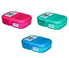 3 Stück - Sistema Lunchbox Ribbon Lunch 1,1 Liter - Mint/Blau/Rosa