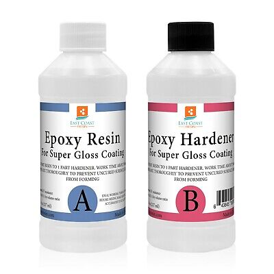 EPOXY RESIN 16 Oz Kit  For Super Gloss Coating And Table Tops • 22.95$