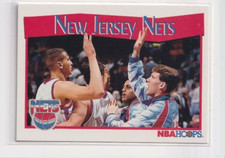 1991-92 NBA Hoops New Jersey Nets Team #290