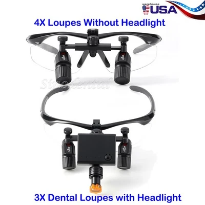 3X Faros Inalámbricos LED Dentales 5W/4X Lupas Médicas Lupas Binoculares Ergo Foto 1 de 4