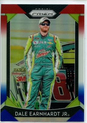 2019 Panini Prizm Racing NASCAR RED WHITE BLUE Prizm #41 Dale Earnhardt Jr - Image 1 of 2