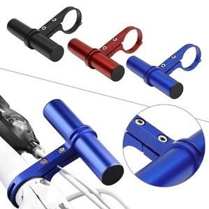 Bike Bicycle MTB Handle Bar Lamp Extender Mount Extension Bracket Holder - Imagen 1 de 15