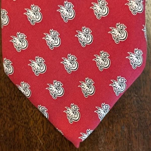 Vineyard Vines Seidenkrawatte für Herren rot Drachenmuster - 60 Zoll - Bild 1 von 6