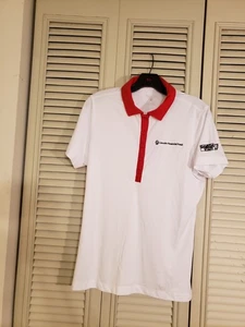 Clique Womens Sz L Polo Shirt White Lincoln Financial Field GAMEDAY STAFF EAGLES - Picture 1 of 5