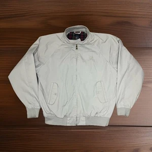 Vintage IZOD Chore Barn Jacket Men’s M Flannel-Lined Full Zip Lightweight - Picture 1 of 4