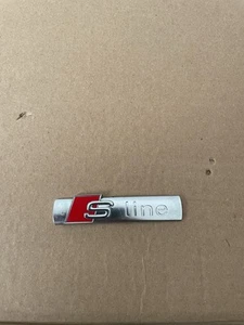 AUDI S-LINE BADGE (VARIOUS MODELS) 8N0853601A *GENUINE* - Picture 1 of 3