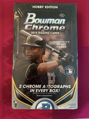 2014 BOWMAN CHROME BASEBALL HOBBY BOX BLOWOUT CARDS - Image 1 of 2