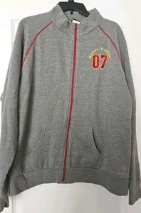 Harry Potter Universal Studios Fleece Men XXL Gray Full Zip  Gryffindor 990 - Picture 1 of 8