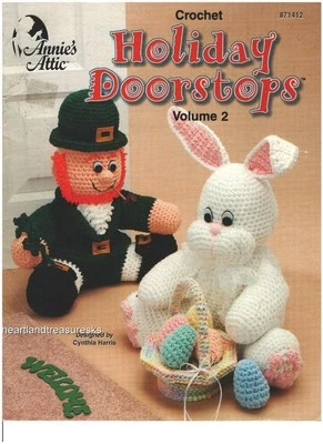 Holiday Doorstops  Vol. 2 Annie's Attic Crochet Pattern Booklet  5 Patterns Rare - Image 1 of 2