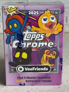 ✅ 2025 Topps Chrome VeeFriends Blaster Box 8 paquetes TOTALMENTE NUEVO sellado de fábrica ✅ - Imagen 1 de 3