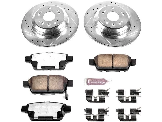Kit de pastillas de freno trasero y rotor 13RPXY47 para Acura TL 2009 2010 2011 2012 2013 2014 Foto 1 de 1