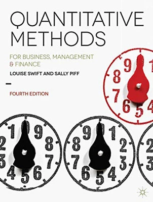 Quantitative Methods: for Business, Management and Finance by Sally Piff Book - Image 1 of 2