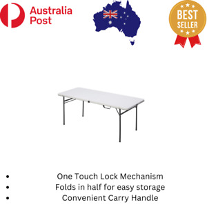 4 Foot Commercial Grade Bi-Fold-In-Half Trestle Table Secure Strong Great Events