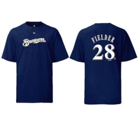 Prince Fielder Youth Milwaukee Brewers 2-Sided MLB Short Sleeve Tee By Majestic Cover