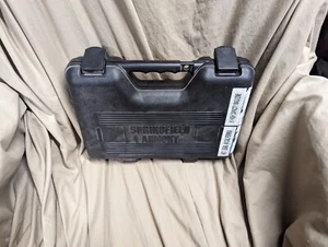 USED ORIGINAL SPRINGFIELD ARMORY XD SUB COMPACT BLACK PLASTIC CASE STORAGE BOX - Picture 1 of 4