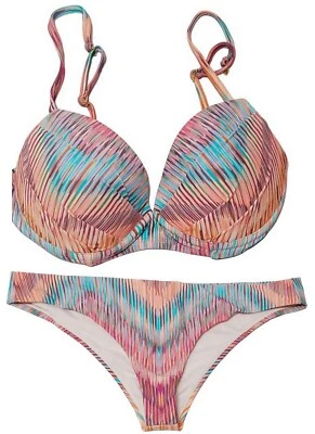 2 Pc. Raisins Juniors Underwire Push Up Bikini Top & Cheeky Bottom (L) NWT - Image 1 of 4