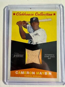 K191,278 - 2009 Topps Heritage Clubhouse Collection Bat #CM Cameron Maybin - Picture 1 of 1