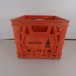 Vintage Land O’ Lakes Dairy Heavy Duty Milk Plastic Crate Great Graphics Amoco - Picture 1 of 15
