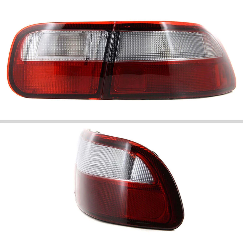 Se adapta a 92-95 HONDA CIVIC LED luz trasera con lente transparente roja Foto 1 de 1