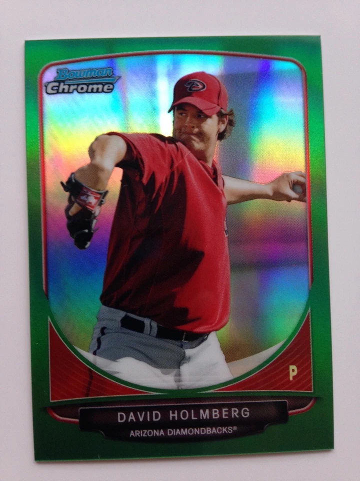 2013 Bowman Chrome Mini Green Refractor David Holmberg DBacks 154 #’d 14/75 - Image 1 of 1