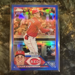 2023 Topps Chrome Tyler Stephenson /150 Blue