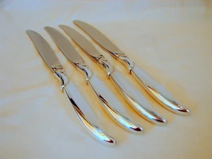 4, 1847 Rogers Bros Silver Flair Dinner Knives, Excellent Condition,9-1/8in,1956 - Picture 1 of 5