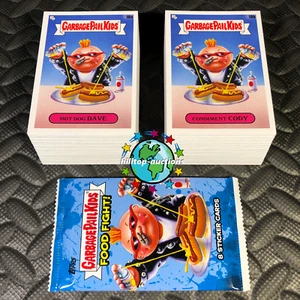 SERIE 1 2021 CUBO DE BASURA NIÑOS LUCHA COMIDA JUEGO BASE COMPLETO DE 200 TARJETAS + ¡ENVOLTURA! - Imagen 1 de 1