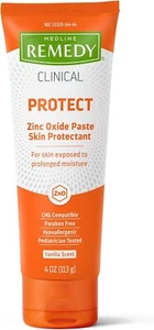 2PK Medline Remedy Protect Zinc Oxide Paste Protectant, Vanilla 4Oz 884389111164 - Picture 1 of 3