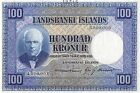 Iceland  100  Kronur  L. 15.4.1928  P 35S  Specimen  Uncirculated Banknote Qz26