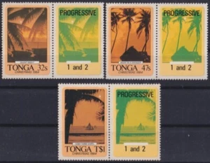 F-EX54500 TONGA MNH 1984 NAVIDAD BARCO PAISAJE. - Imagen 1 de 1