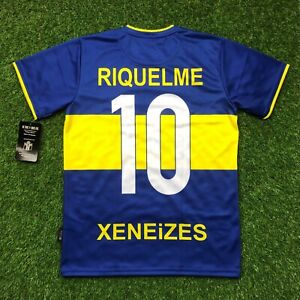 Boca Juniors - Retro Football Soccer Jersey - 2000, Riquelme #10 (LOOSE FIT)