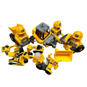 CAT Plastic Toy Truck Bundle Bulk Lot Diggers Dump Truck Etc - Picture 1 of 15