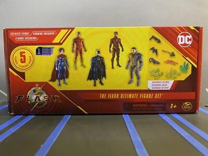 DC Comics The Flash Ultimate Figure Set Batman Supergirl 5 Action Figures New - Picture 1 of 3