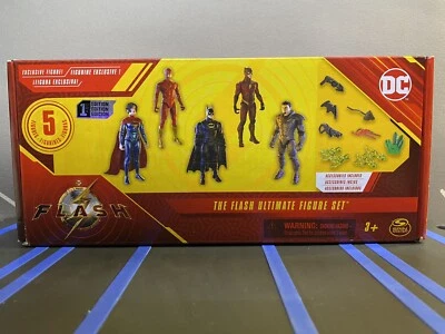 Juego de 5 figuras de acción de Batman Supergirl de DC Comics The Flash Ultimate nuevo Foto 1 de 3