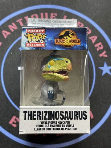 Funko Pocket Pop Keychain. Jurassic World Dominion. Therizinosaurus Cover