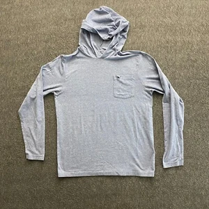 Vineyard Vines Shirt Boys Large Blue Edgartown T-Shirt Hoodie Long Sleeve Whale - Picture 1 of 6