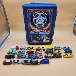 Good Year Grand Prix Winner Rolling Car Case + 26 Maisto 1/64 cars - Picture 1 of 4